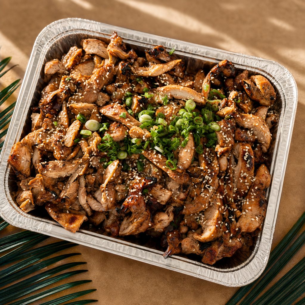 Chicken Hawaiian BBQ Tray 1/4 Tray.