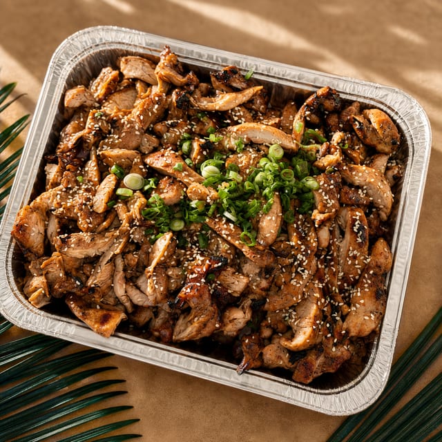 Chicken Hawaiian BBQ Tray 1/4 Tray.
